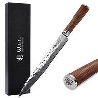 FLEISCHMESSER 25 cm - Nussbaumfarben, Holz/Metall (39cm) - Wakoli