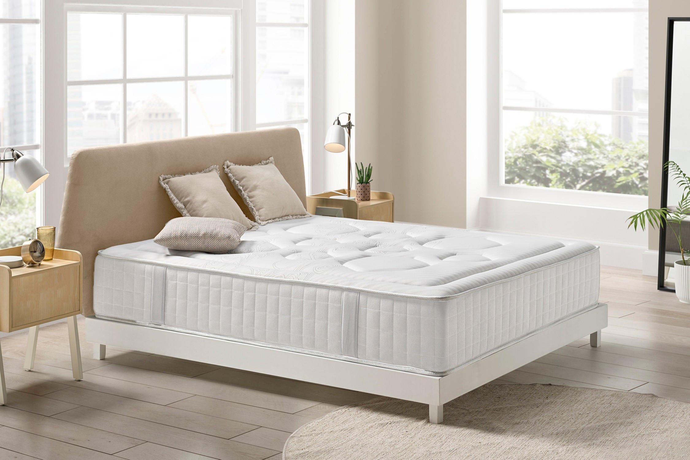MATRATZE Tempus Premier - 160X200 cm - Weiß, Textil (160/200cm) - Moonia