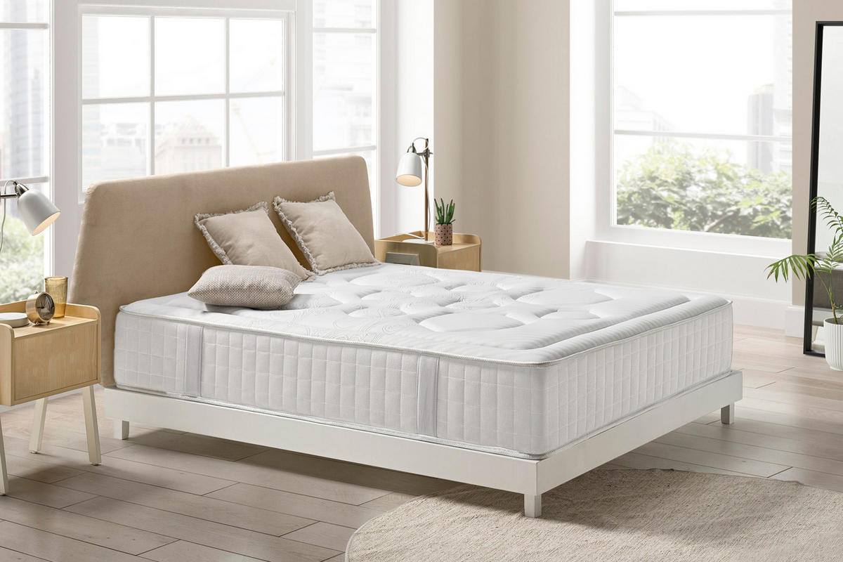 MATRATZE Tempus Premier - 180X200 cm - Weiß, Textil (180/200cm) - Moonia