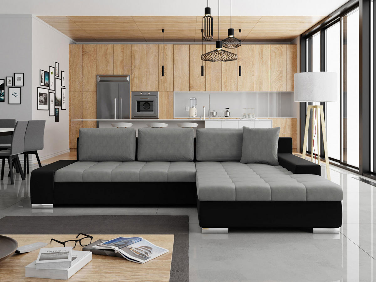 ECKSOFA Orkan - Multicolor, Holz/Textil (302/213cm) - MIRJAN24