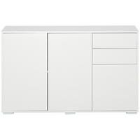 SIDEBOARD 117x36x74 cm, Weiß - Weiß, Holzwerkstoff (117/74/36cm) - furnicato