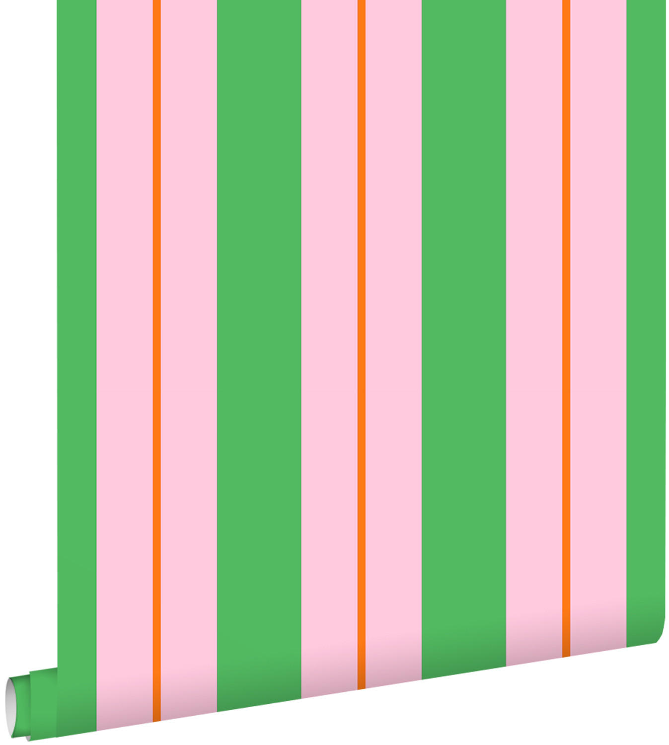 TAPETE Streifen 50 x 900 cm - Grün, Papier (50/900cm) - ESTAhome