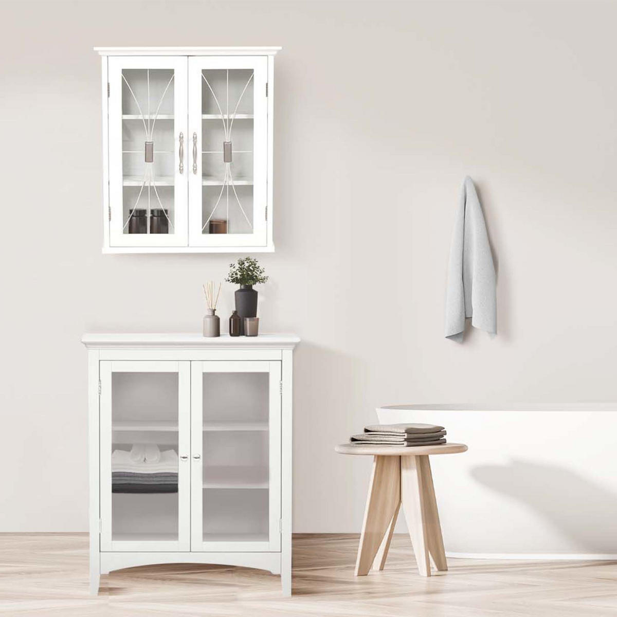 HÄNGESCHRANK Weiß - Weiß, Holzwerkstoff (52.1/61/61cm) - Teamson Home