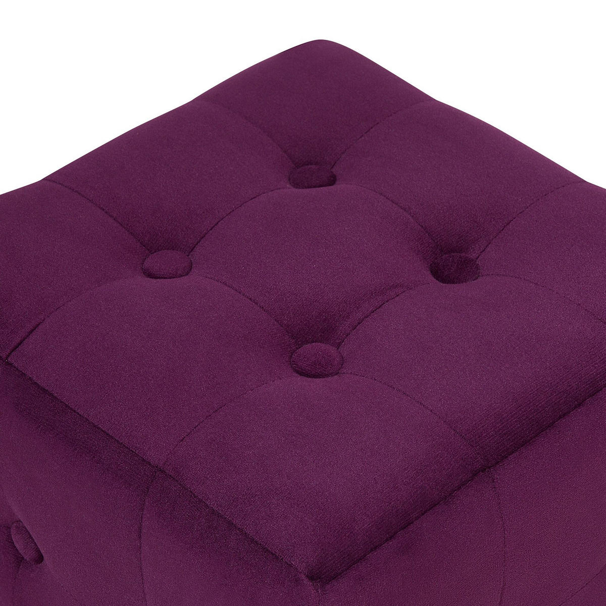 POUF Wisconsin 30/30/32 cm - Violett, Textil (30/32/30cm) - Beliani
