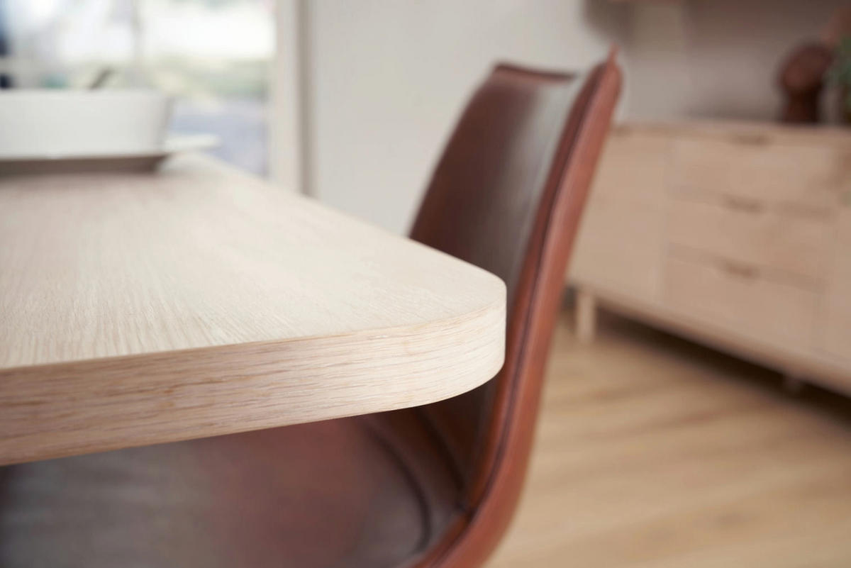 ESSTISCH 100/200/75 Eiche massiv rechteckig - Eichefarben, Holz (100/200/75cm) - Furnhouse