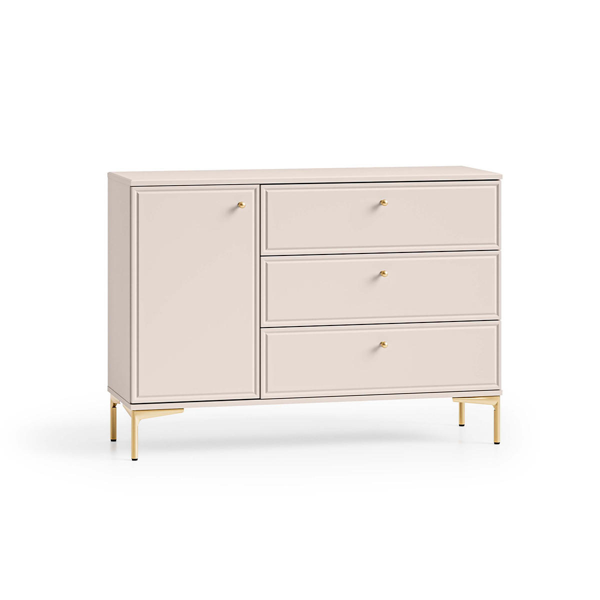 KOMODA Sélène Kašmír - béžová, kompozitné drevo (120/85/40cm) - Petits-meubles