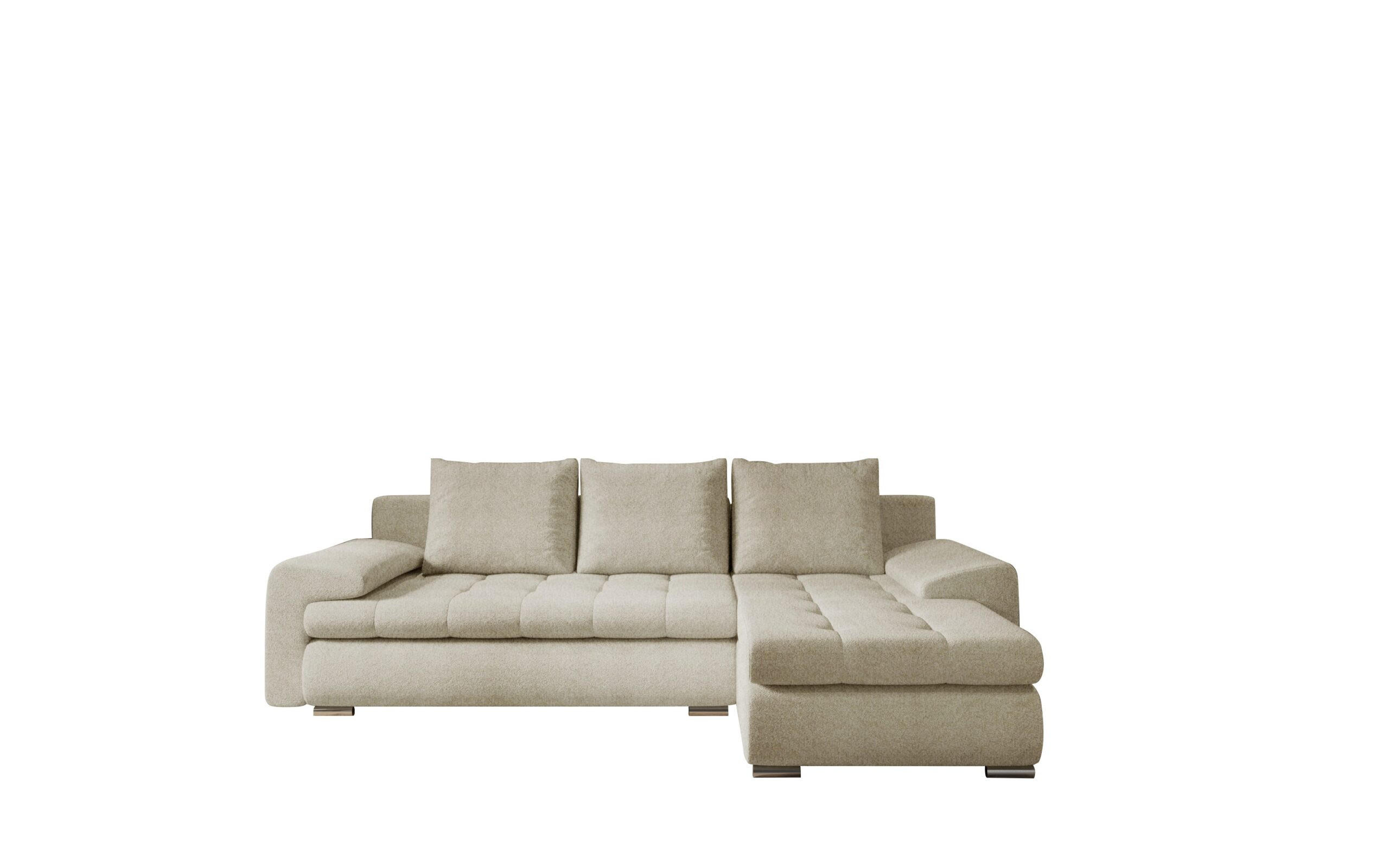 ECKSOFA TOMI Abriamo Beige Rechts - Beige, Holz (237/150cm) - Kaiser Möbel
