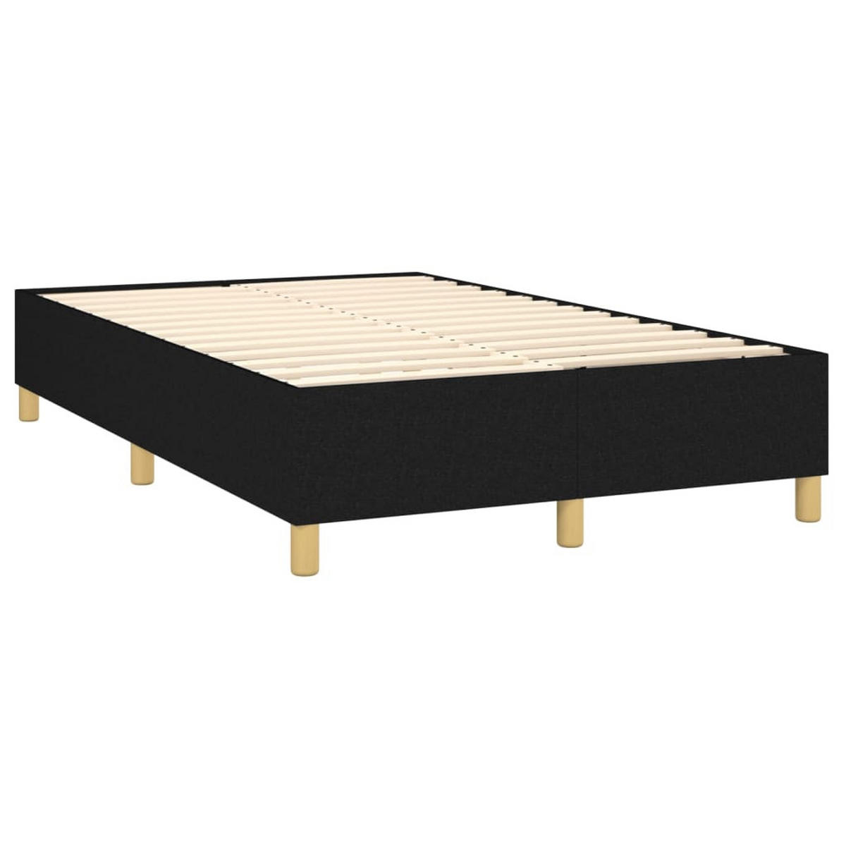 POLSTERBETT Raber 120/203 cm - Schwarz, Holzwerkstoff (120/200cm) - Nettlife