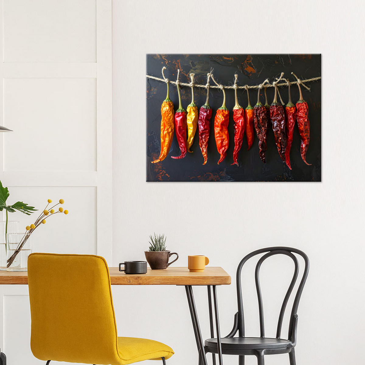 LEINWANDBILD Essen & Trinken 120x80cm - Rot, Textil (120/80cm) - Feeby