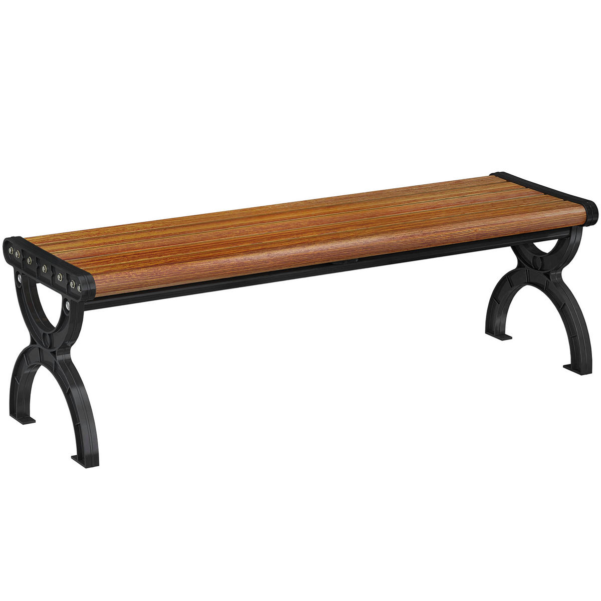 GARTENBANK DE-17790 Holzoptik - Braun, Metall (124/39/39cm) - ComfortXL