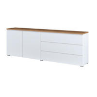 SIDEBOARD Liko Weiß und Holz - Weiß, Holzwerkstoff (200/67.9/34.5cm) - Petits-meubles
