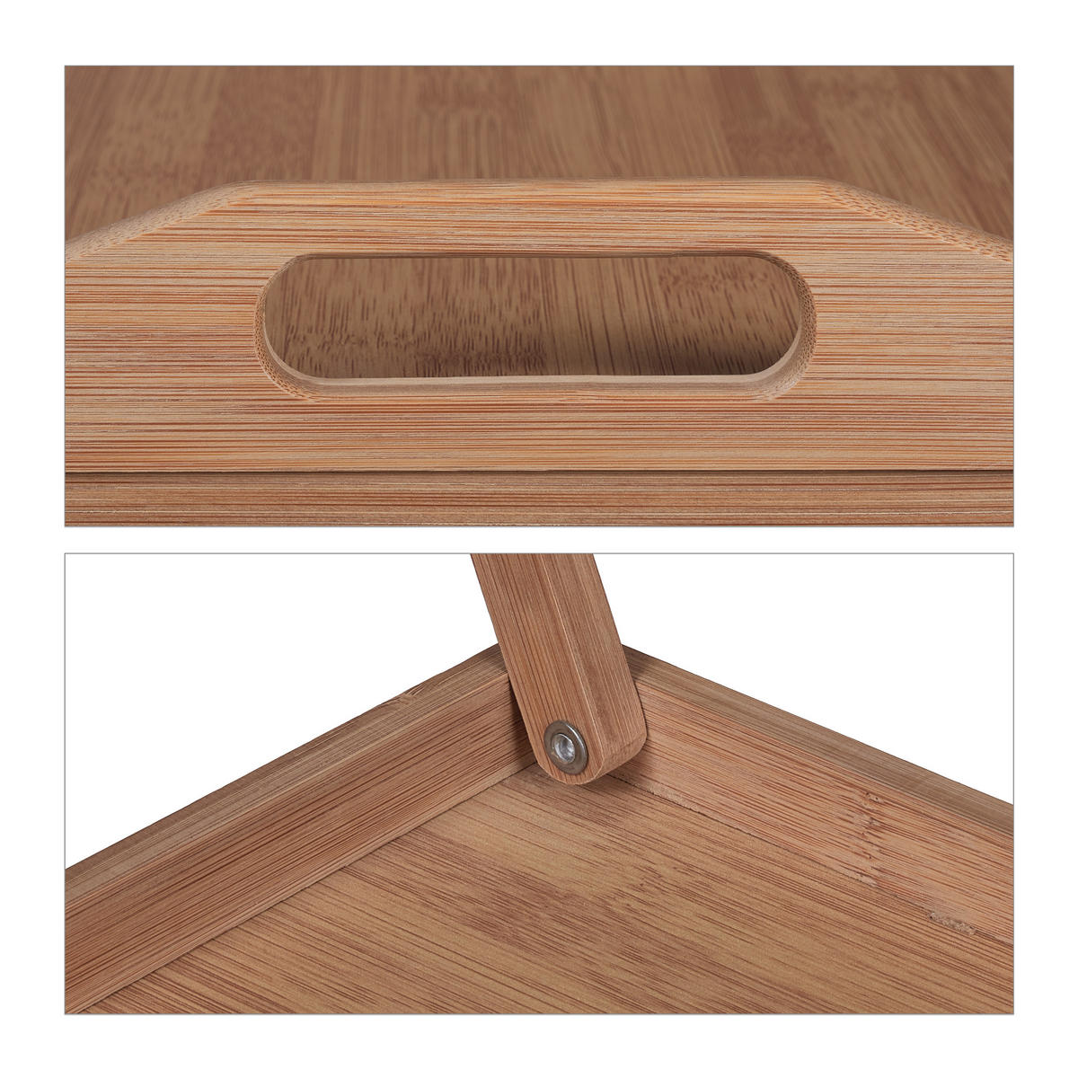 NOČNA mizica - svetlo rjava, leseni material/les - Relaxdays