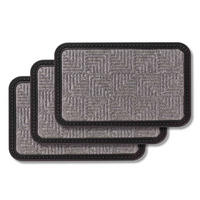 VONKAJŠIA rohož BORDER STAR 3ER SET - strieborná, textil (50/80cm) - Astra