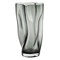 VASE Serenite Grau 15x13xh28 cm Glas - Grau, Glas (28cm) - Mondex