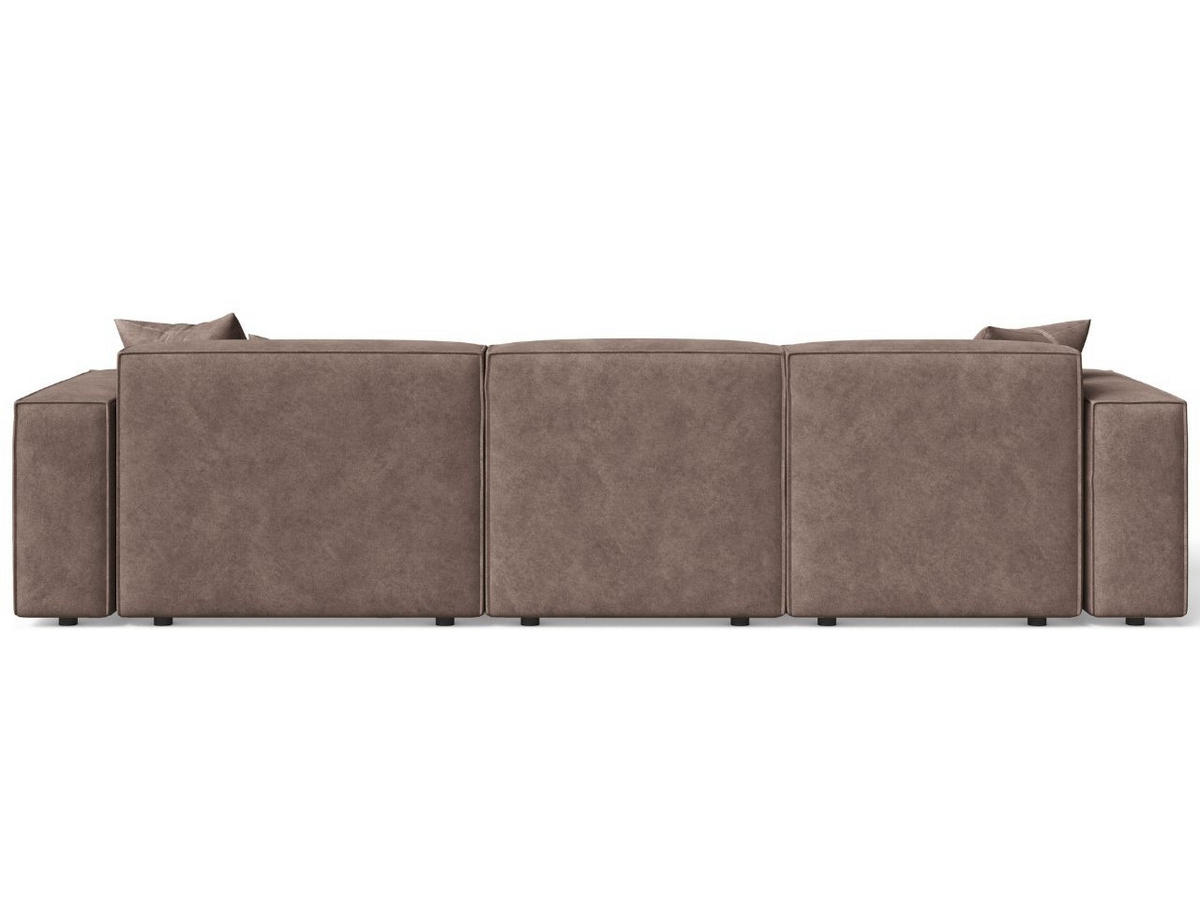 ECKSOFA Arizona Braun Rechts - Braun, Holz/Textil (265/180cm) - Graingold