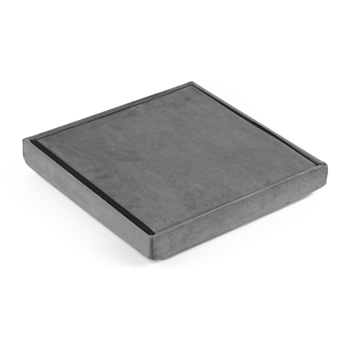 SITZBOX Ravello L mit Knöpfen Samt Grau - Grau, Textil (38/38/38cm) - Komodee
