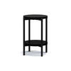 COUCHTISCH GERIS mit Ablageboden, Spanplatte, schwarz - Schwarz Hochglanz/Schwarz, Holz/Metall (45/45/61cm) - KONSIMO®