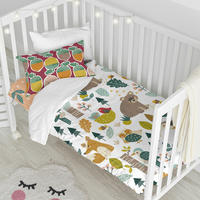 BETTBEZUG set 2 teiliges Harvestwood 100x120 cm (Kinderbett) - Multicolor, Textil (100/120cm) - Happy Friday