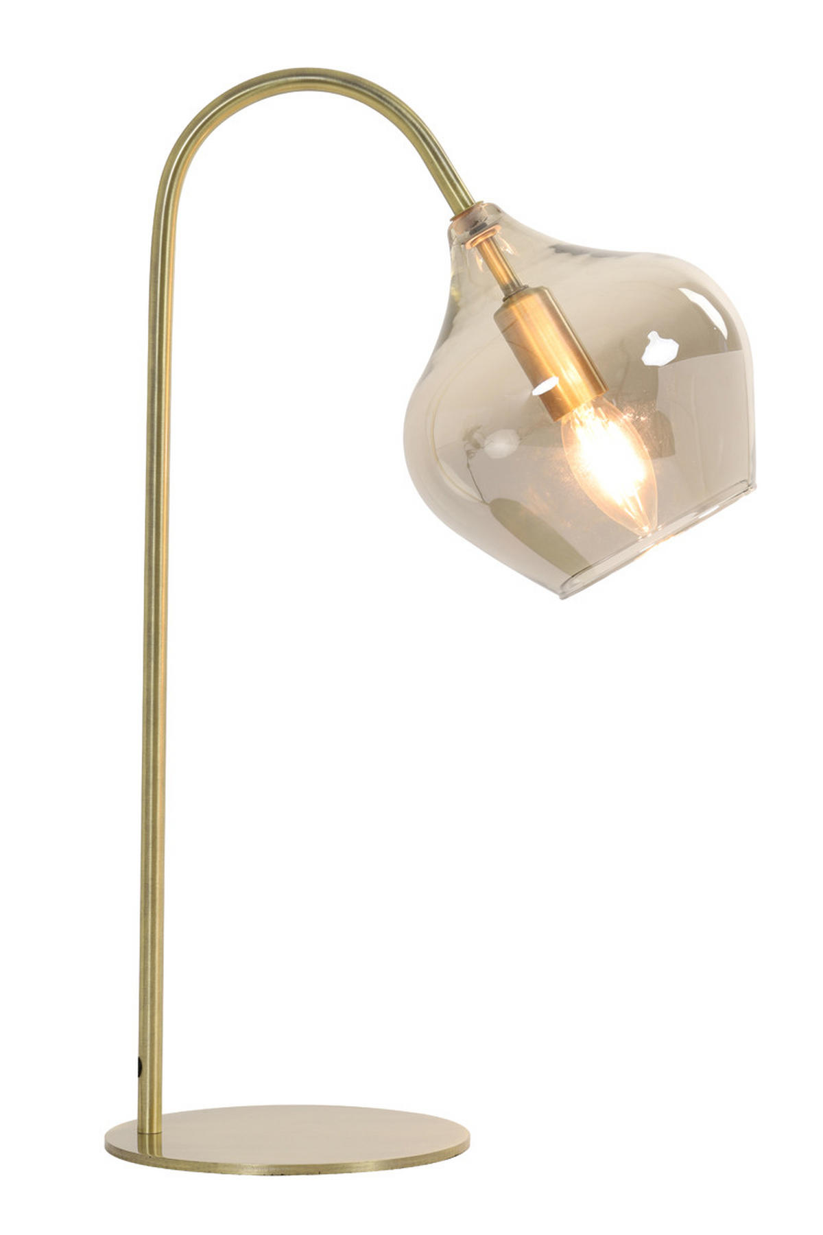 TISCHLAMPE Rakel Bronze 28/17/50,5 cm - Bronzefarben, Glas (28/17/50.5cm) - Light & Living