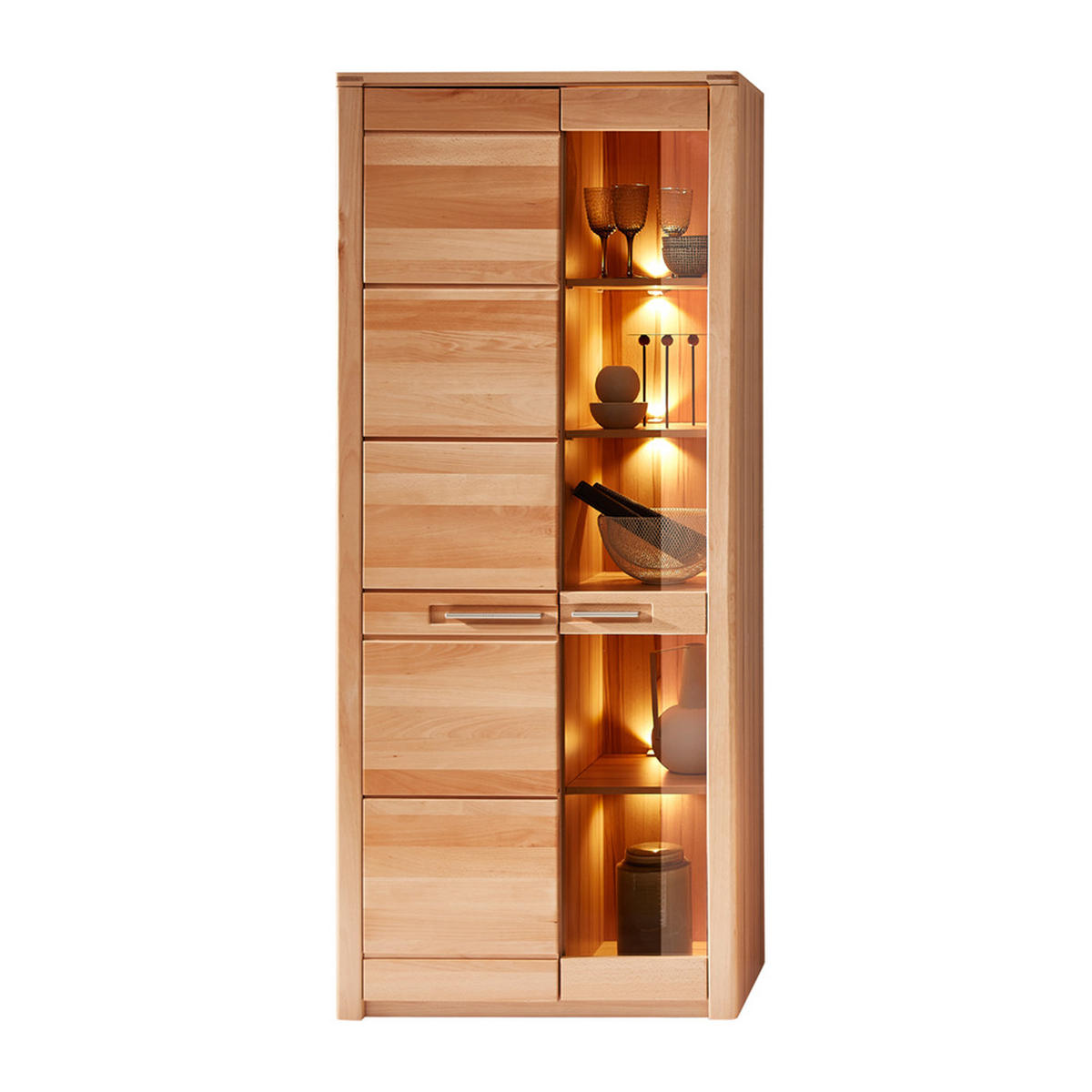 WOHNZIMMER-SET 6-TLG. Newton-36 - Braun, Holzwerkstoff (640/203/70cm) - Lomado