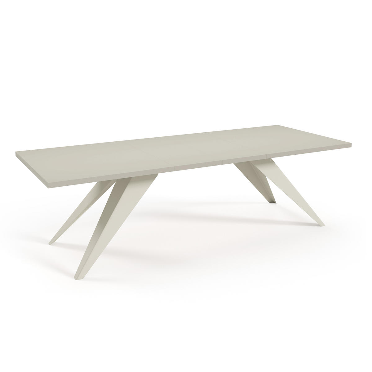ESSTISCH Vivo, Rechteckiger Tisch mit Ausziehfunktion, 140-240x80 cm, Kaschmir - Kaschmir, Metall (140/80/76cm) - Beautysofa