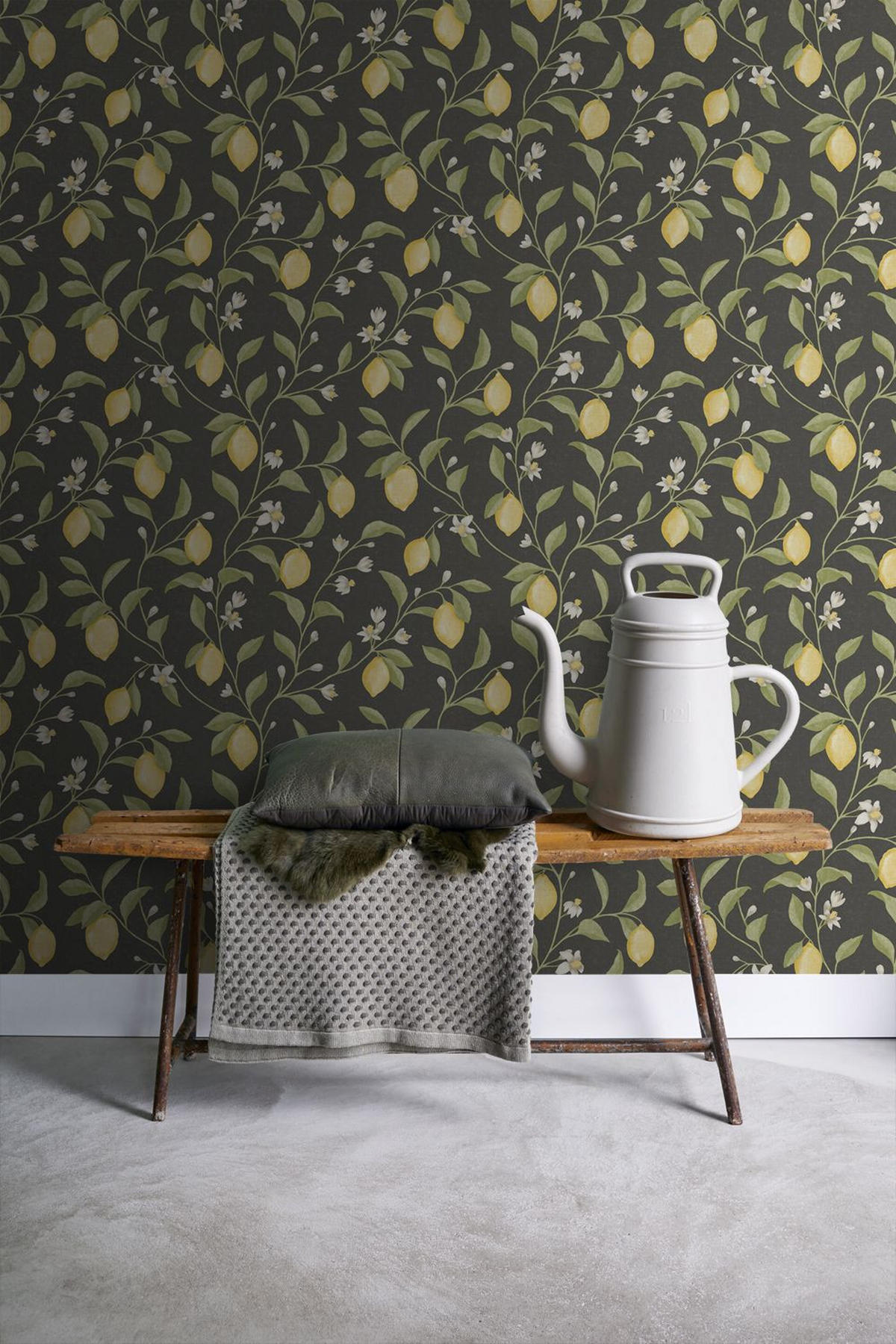TAPETE Obst 53 cm x 10 m - Schwarz, Papier (53/1000cm) - Sanders & Sanders