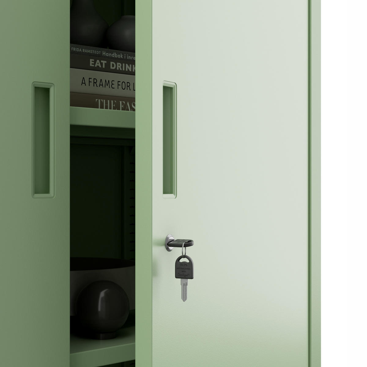 METALLSCHRANK Beata - Grün, Metall (90/93/40cm) - Jan Nowak