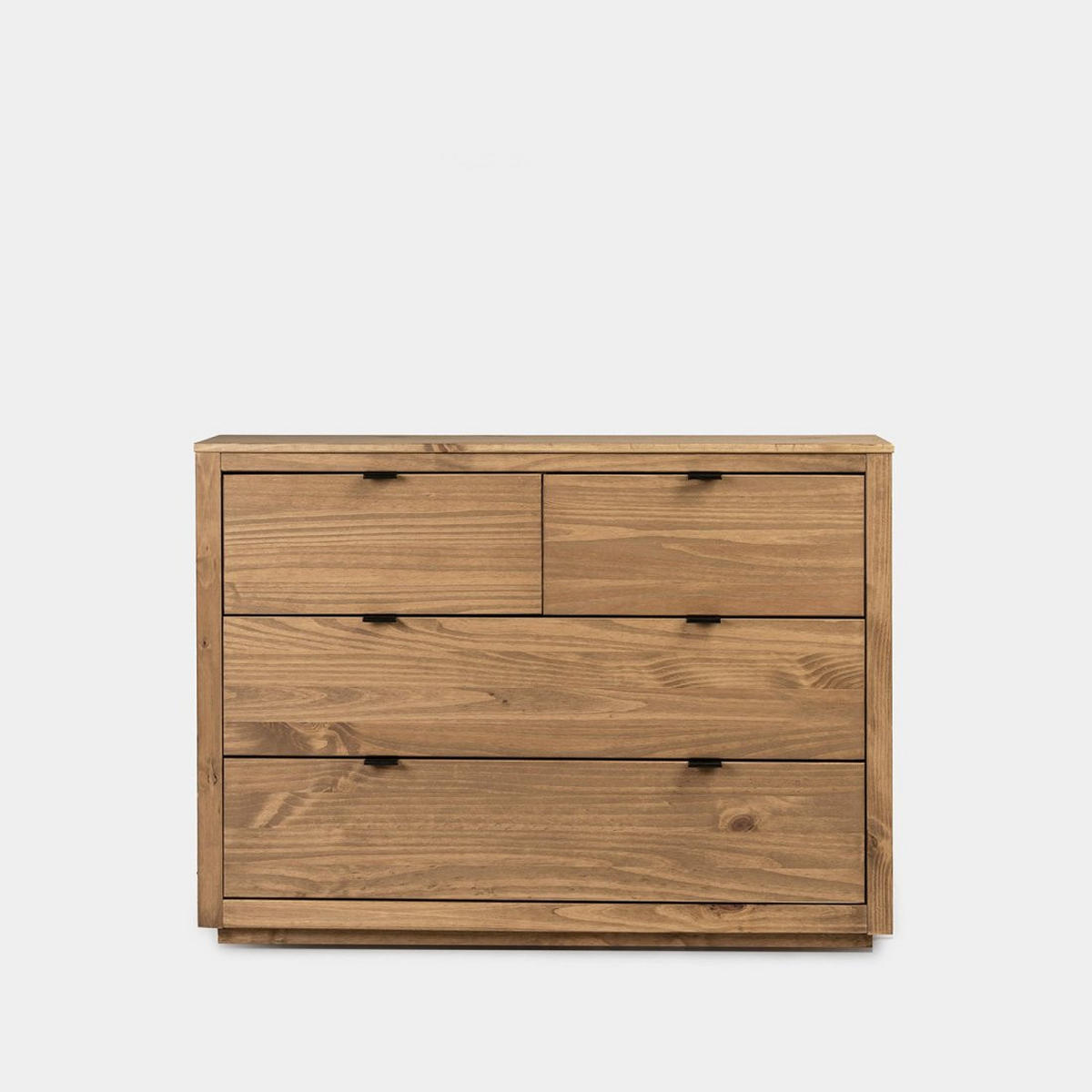 KOMMODE MIT SCHUBLADEN Sven Natürlich 110 cm x 80 cm - Naturfarben, Holz (110/80/39cm) - Klast Home