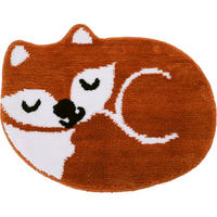 KINDERTEPPICH Schlafendes Tierchen - Orange, Kunststoff (50/62cm)