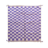 BERBERTEPPICH aus reiner Wolle 209x 253 cm - Lila, Naturmaterialien (209/253cm) - AFK Living