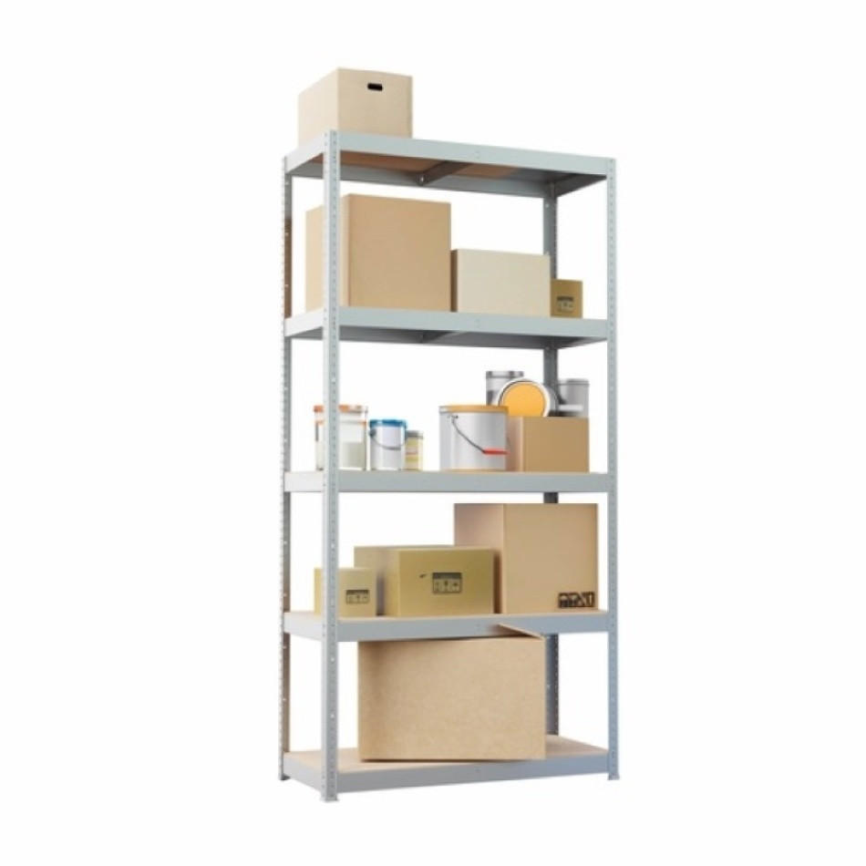 METALL-REGAL , S-free, Stahlregale 2er Set , 90x40x179, 175KG - Silberfarben, Metall (90/179/40cm)