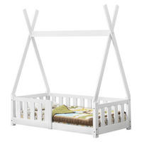KINDERBETT Helsingborg - Weiß, Holz (70/140cm) - [en.casa]