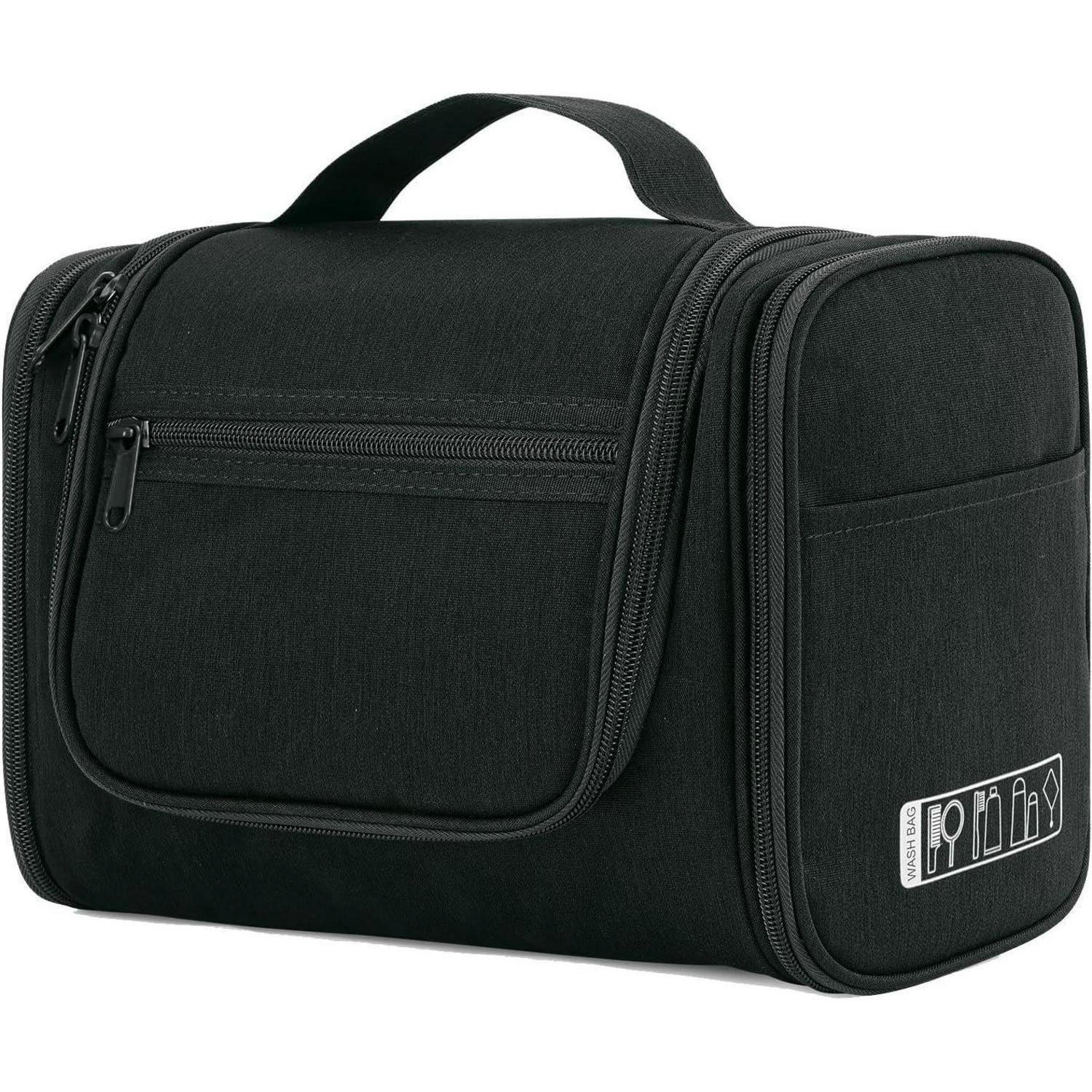 KULTURTASCHE zum Aufhängen Schwarz 7,3 Liter - Schwarz, Textil (5/2/5cm)