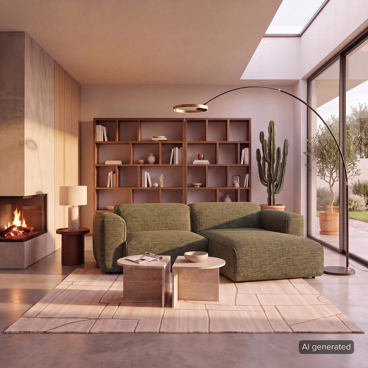 1,5-SITZER ECKSOFA mit Longchair - Schwarz/Grün, Kunststoff/Textil (260/173cm) - home24