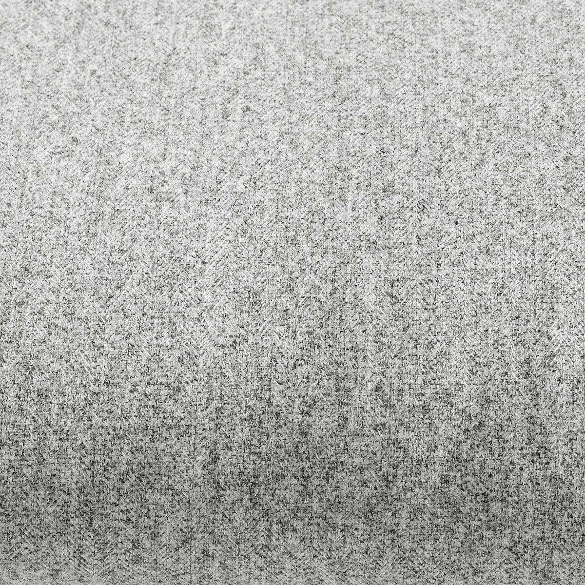 POLSTERHOCKER - Eichefarben/Hellgrau, Eichenholz/Textil (54/41/41cm) - home24