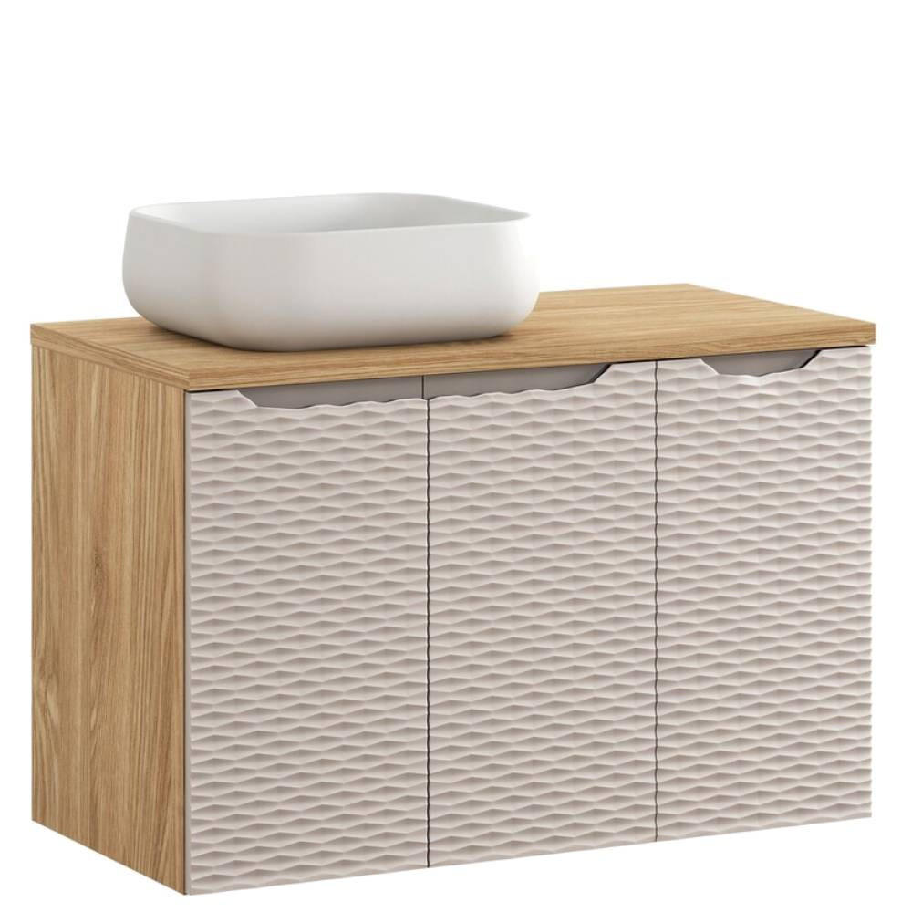 Milaros Markt Badmöbel-Set Beige 90x57x46 cm