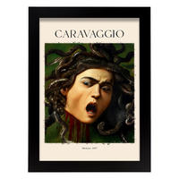 POSTER Medusa 1597 A4 Schwarzer Rahmen - Schwarz, Papier (29.7/5/21cm) - Nacnic