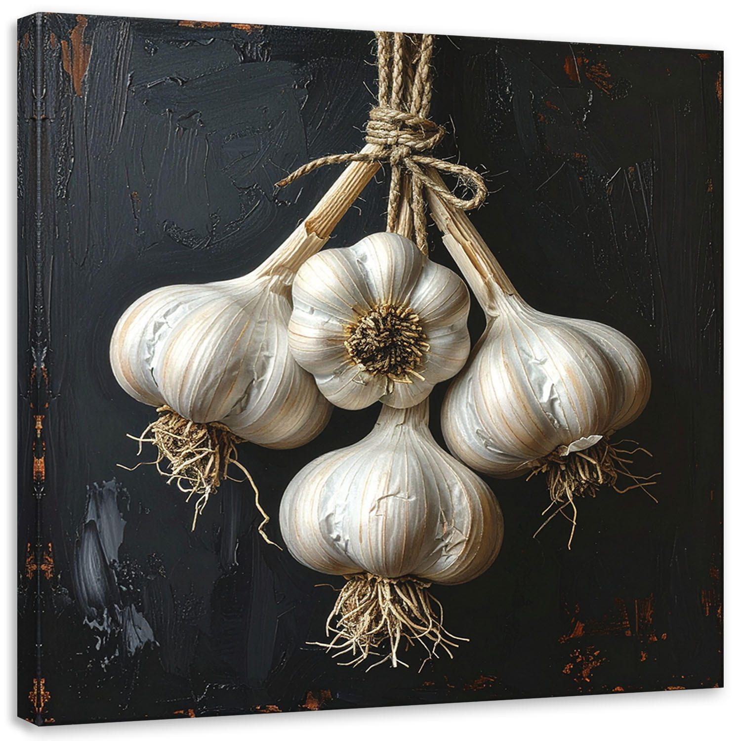 LEINWANDBILD Essen & Trinken 50x50cm - Weiß, Textil (50/50cm) - Feeby