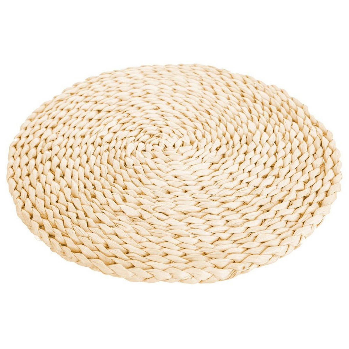 TISCHSET RUND, Maisblatt, natur, Ø 35 cm - Naturfarben, Holz (35cm) - Orion 