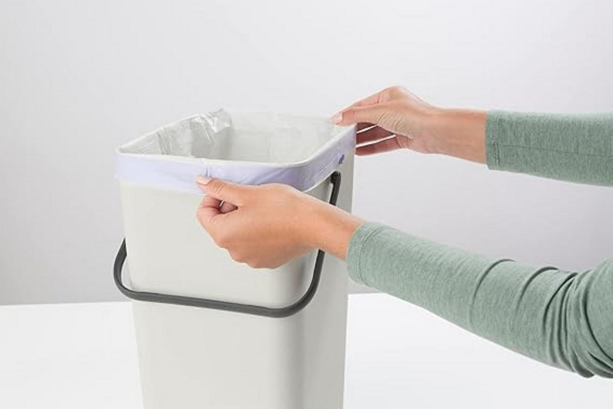 MÜLLEIMER Mit Stay Open Deckel 16 Liter 40 x 27,9 x 22 cm Kunststoff Hellgrau - Grau, Kunststoff (27.9/40/22cm) - PROREGAL