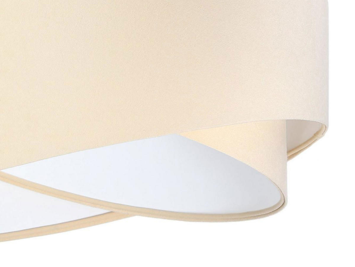 HÄNGELEUCHTE Weiß 50/23 cm - Beige/Weiß, Kunststoff (50/1.3/23cm) - ONZENO