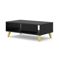 COUCHTISCH SCHWARZ - Schwarz, Holzwerkstoff (60/90/43cm) - FURNLUX