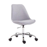 BÜROSTUHL Toulon, Stoff Grau - Grau, Textil/Metall (48/52/54cm) - TPFLiving
