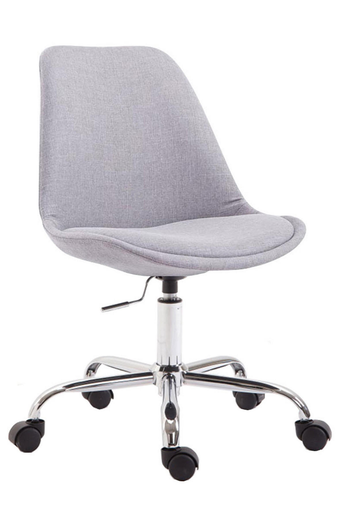 BÜROSTUHL Toulon, Stoff Grau - Grau, Textil/Metall (48/52/54cm) - TPFLiving