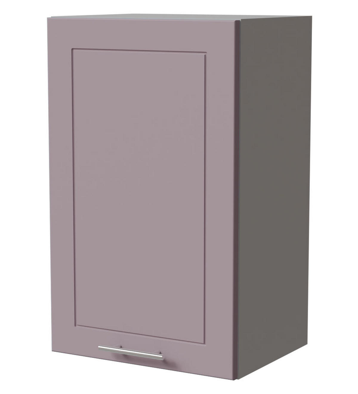 HÄNGESCHRANK Bari W2/45 RAL 4009 pastellviolett (K5) / Grau Matt 45 / 32,5 / 72cm - Violett/Grau, Holz/Holzwerkstoff (45/72/32.5cm) - Feldmann-Wohnen