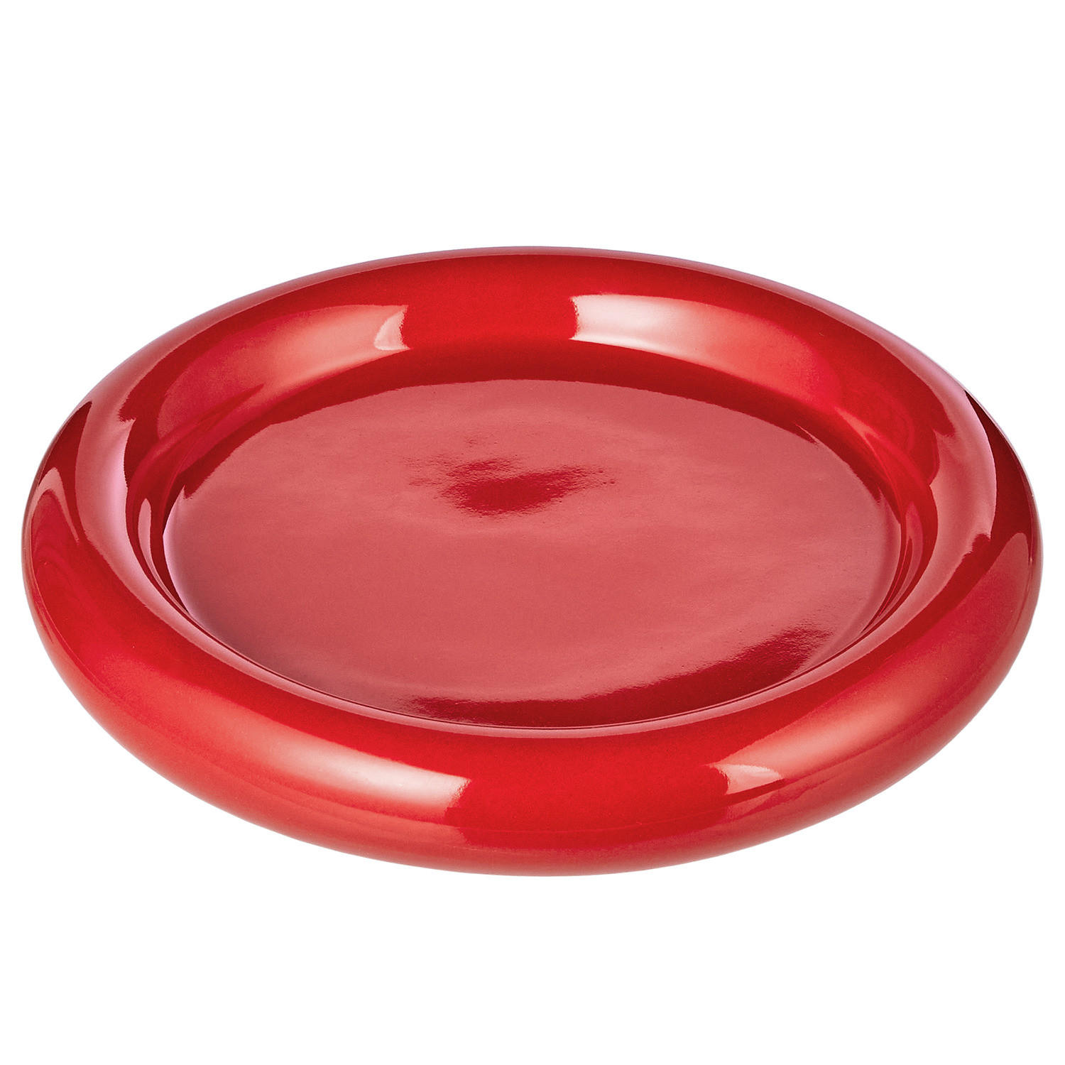 FRÜHSTÜCKSTELLER Groove - Rot, Keramik (17/17/3cm) - Butlers