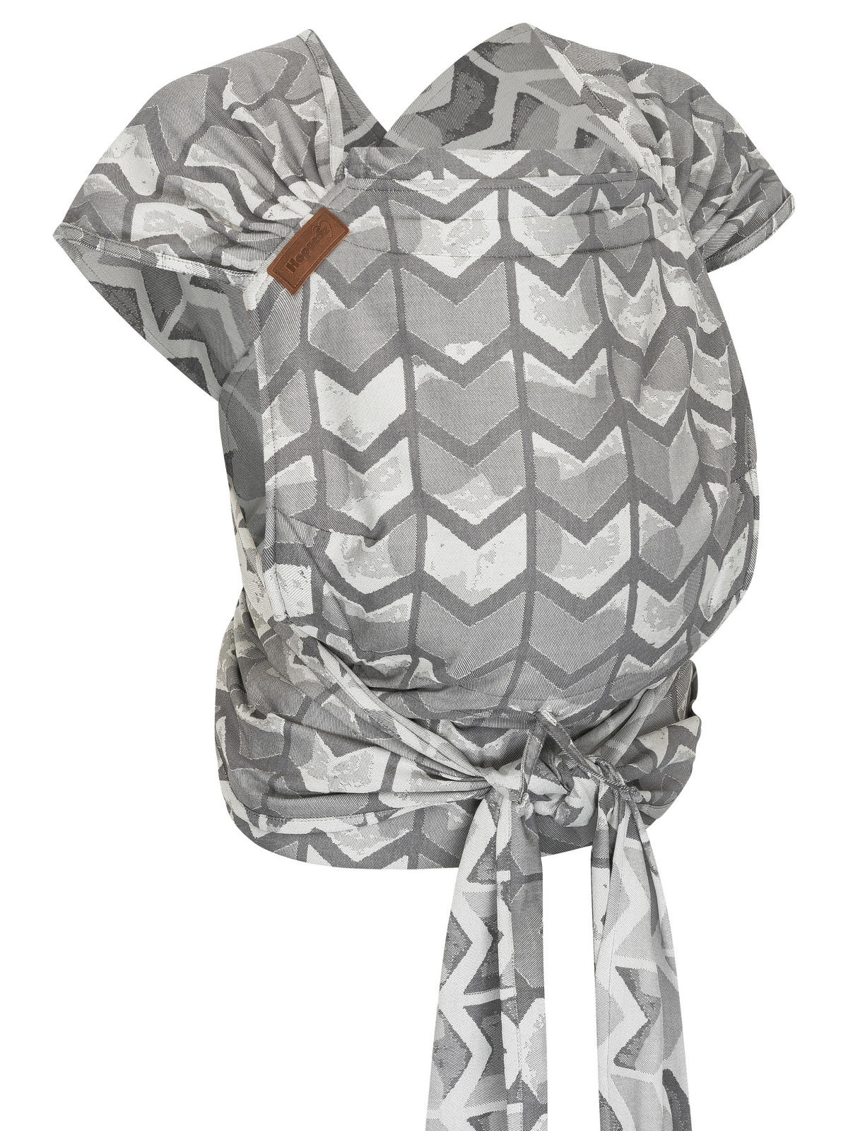 BABYTRAGE Hop-Tye Advanced - Hellgrau/Grau, Textil (26.5/7.2/38.5cm) - Hoppediz