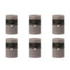 DUFTKERZE ZART - Grau - XL - 95 Std. - 6er set - Greige, Paraffin (10/15cm) - J-Line