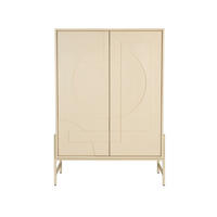 AUFBEWAHRUNGSSCHRANK Faces Holz Beige - Beige, Holzwerkstoff (100/140/45cm) - Zuiver
