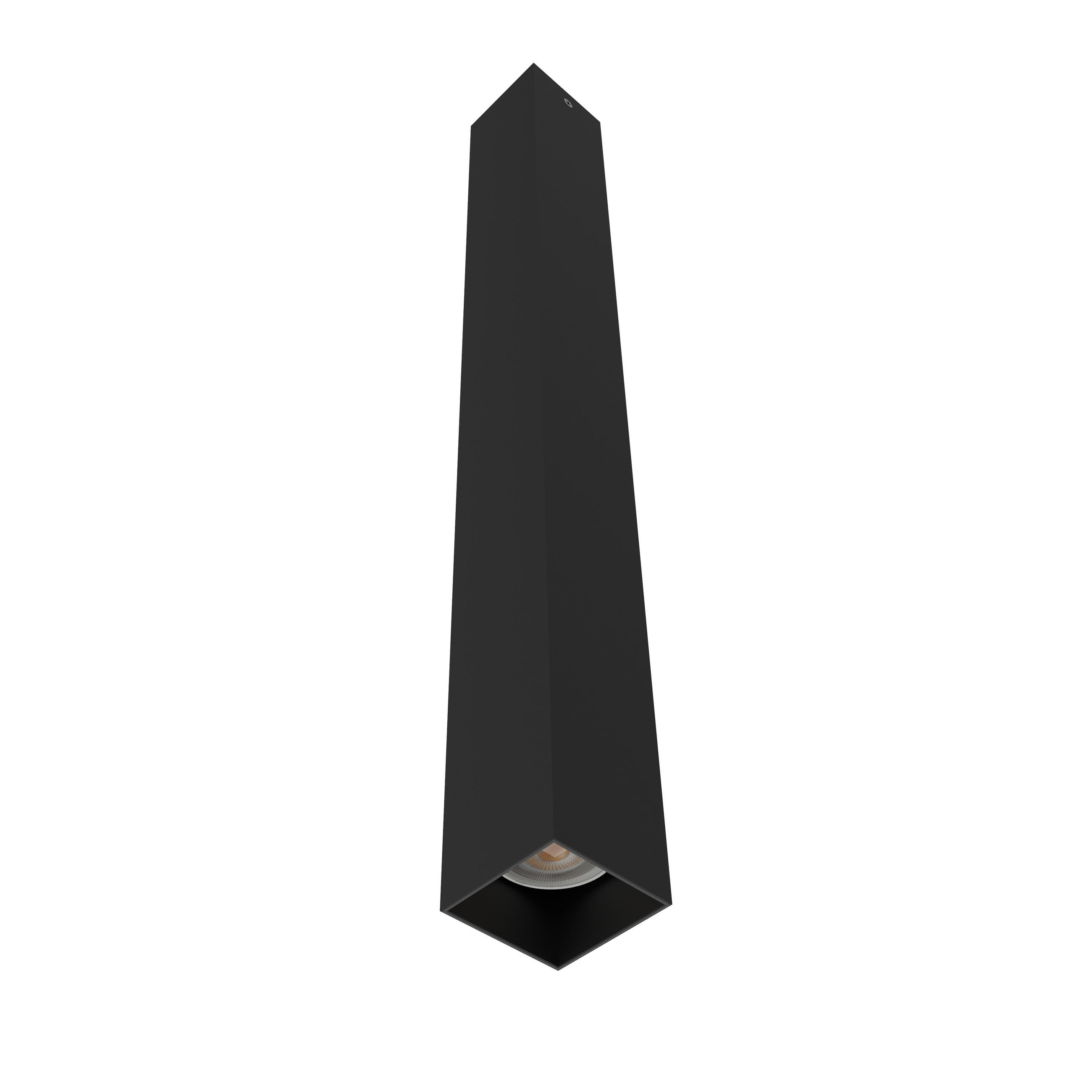 DECKENLEUCHTE Cube H60 - Schwarz, Metall (6/6/60cm) - Lumicom